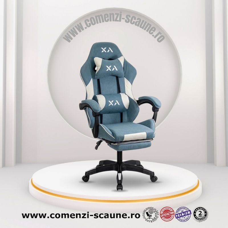 Scaune de gaming Office 295 din stofă cu spătar rabatabil Comenzi-Scaune 3